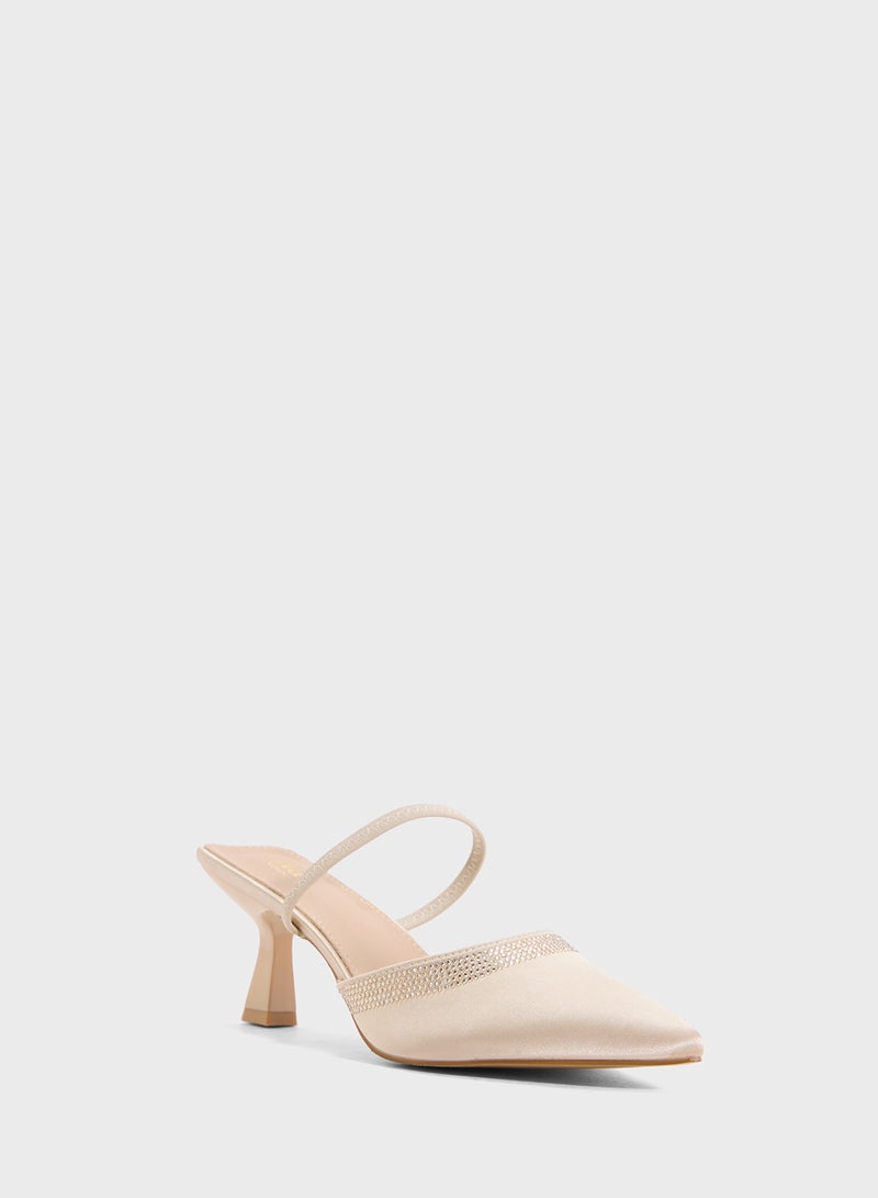 ELLA Slip On Heeled Pump - Image 2