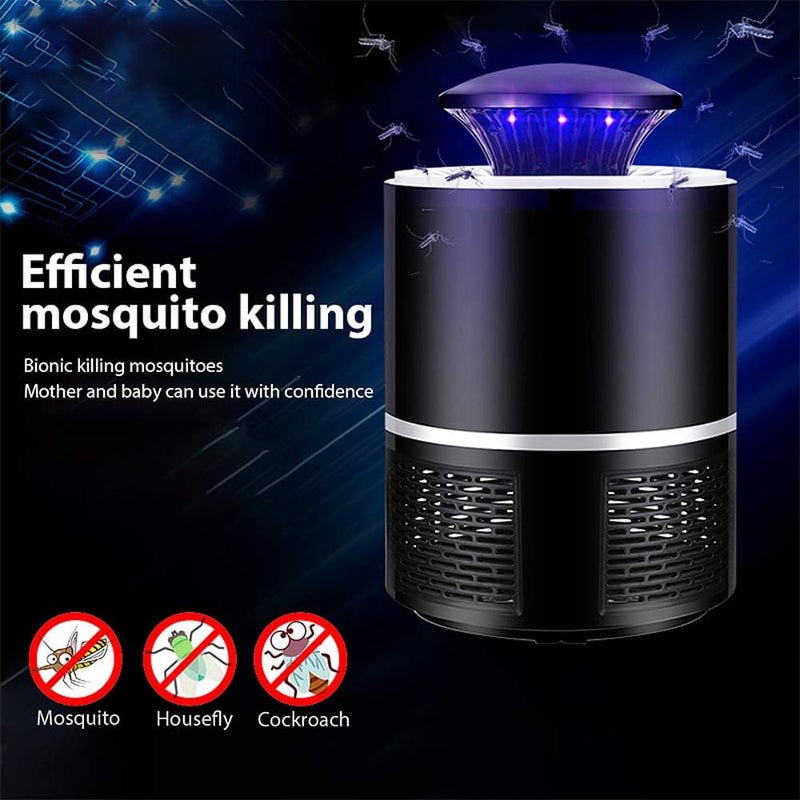 Suzicca Household Mosquito Killer Lamp Inhalation Mosquito Trap Lamp Electric Insect Flies Zapper LED Trap Lamp Strong Suction Fan USB Powered - Image 3