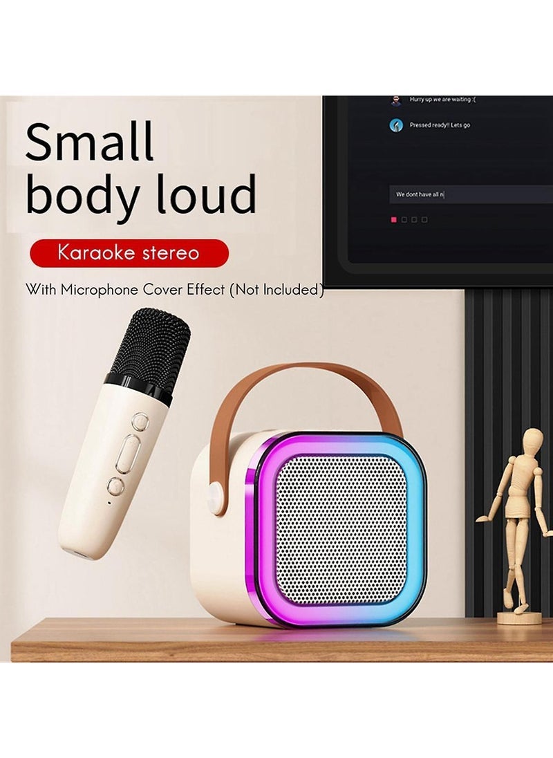ELTRAZONE - K12 Mini Karaoke Machine With 1 Wireless Microphone – Portable Bluetooth Speaker With RGB Lights – Rechargeable Party Speaker For Kids & Adults – Wireless Audio System With Echo Control, USB/TF Support – Fun Music Gift Idea - Image 1