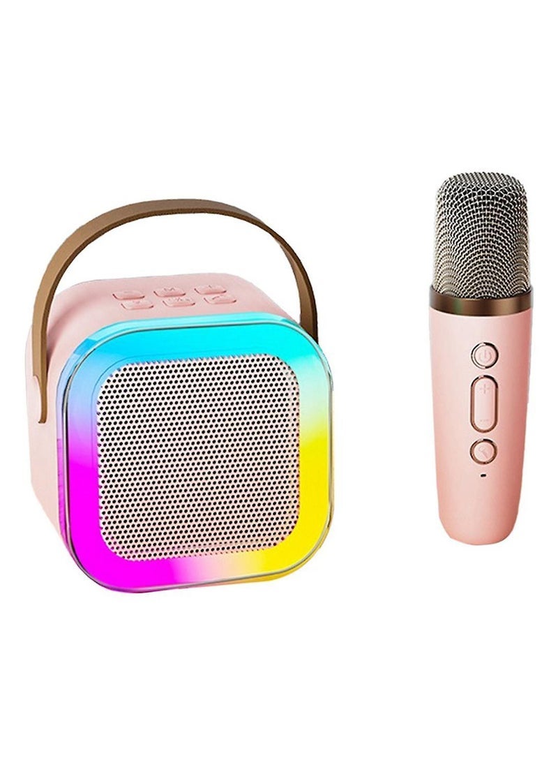 ELTRAZONE - K12 Mini Karaoke Machine With 1 Wireless Microphone – Portable Bluetooth Speaker With RGB Lights – Rechargeable Party Speaker For Kids & Adults – Wireless Audio System With Echo Control, USB/TF Support – Fun Music Gift Idea - Image 1