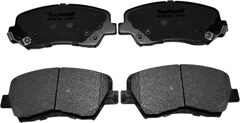 IBESTWOLF Front and Rear Ceramic Brake Pads for Hyundai Elantra, Veloster, and Kia Forte - Image 4