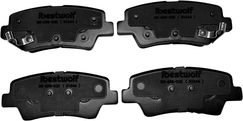 IBESTWOLF Front and Rear Ceramic Brake Pads for Hyundai Elantra, Veloster, and Kia Forte - Image 3