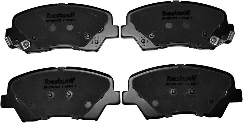 IBESTWOLF Front and Rear Ceramic Brake Pads for Hyundai Elantra, Veloster, and Kia Forte - Image 2