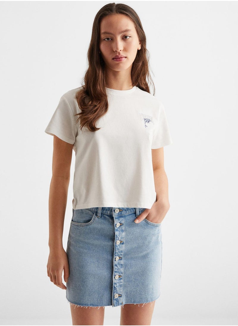 MANGO - Youth Back Printed T-Shirt - Image 1