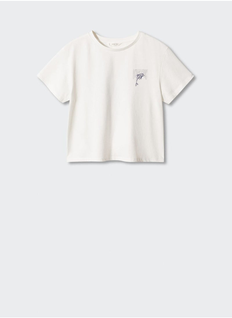 MANGO - Youth Back Printed T-Shirt - Image 1