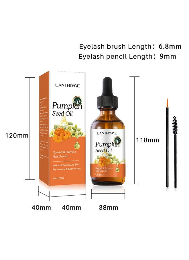 Lanthome - Pumpkin Seed Oil - Promote Hair and Eyelashes Growth, Soothe Dry Skin Pumpkin Seed Oil 60ml - Image 1
