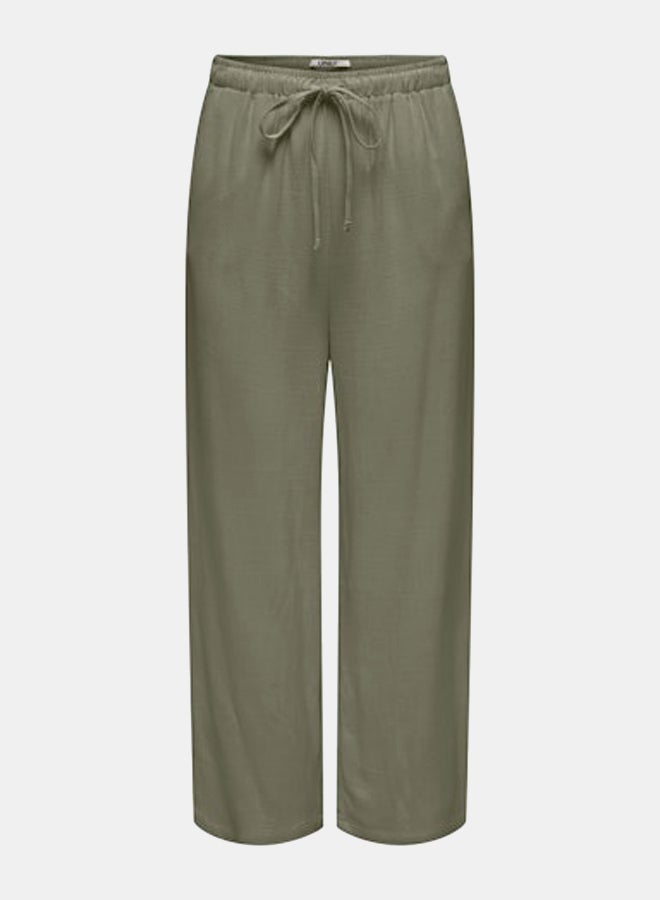 ONLY ONLY Womens Siesta Pull-Up Linen Pant  - Image 3