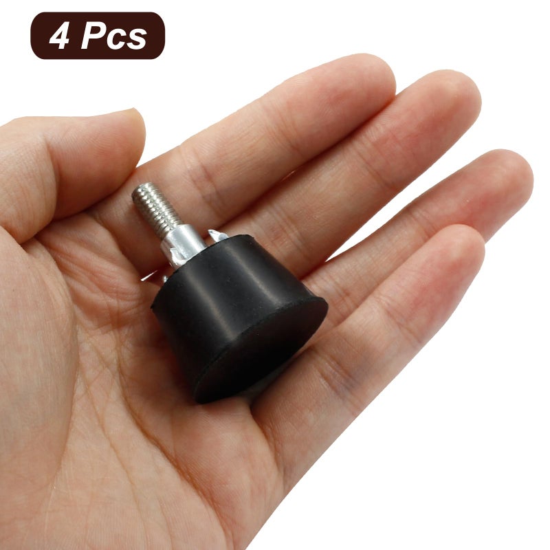 Litoexpe 1.2 Inch M6 Thread Adjustable Furniture Leveling Feet Screw In Threaded 4Pcs, Table Chair Levelers Feet Glides For Chairs Tables Cabinet Sofa Furniture - Image 5