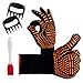 MSDADA MSDADA BBQ Gloves, Oven Gloves 1472Ã‚Â°F Extreme Heat Resistant, Fireproof Grill Gloves Oven Mitts Barbecue Gloves for - Image 2