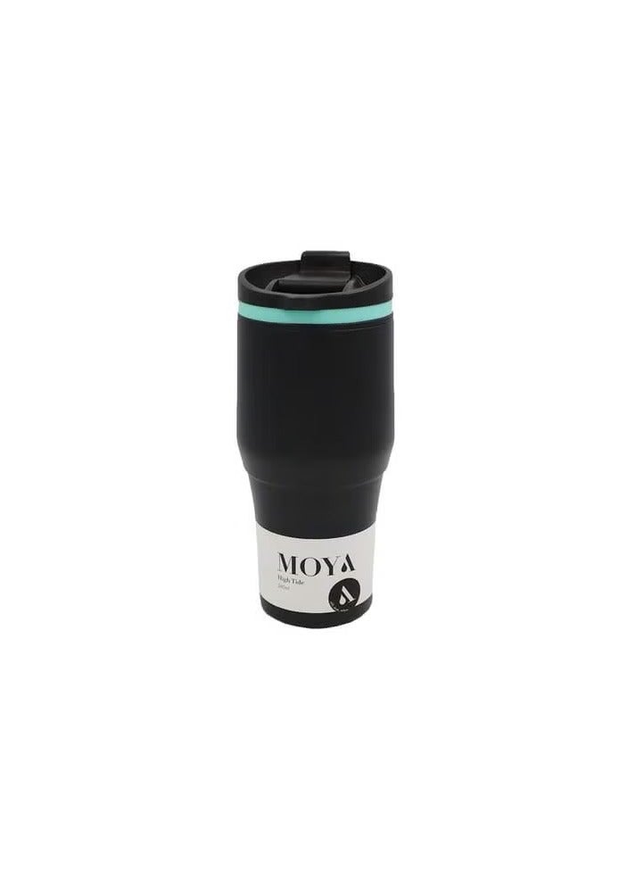 MOYA "High Tide" 380Ml Travel Coffee Mug Blue/Black - Image 1