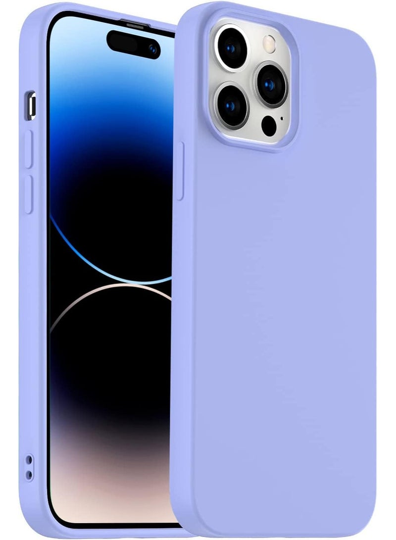 ACLIX Premium Liquid Silicone Case for iPhone 14 Pro Max Slim Fit, Soft Touch with Microfiber Lining & Enhanced Camera Protection - Durable & Anti-Fingerprint | Light Purple - Image 1