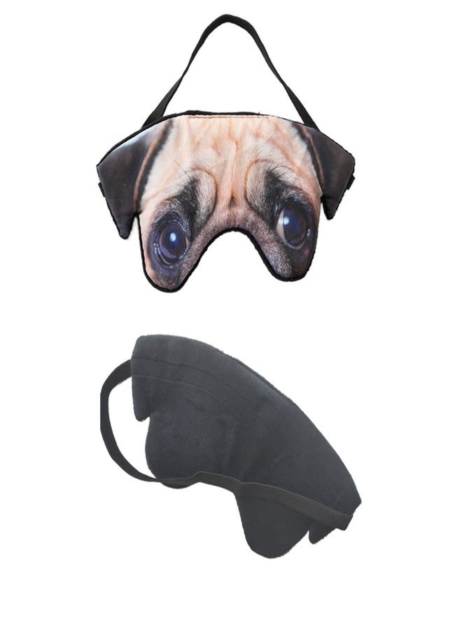 Jilukibo 3D Cute Animal Funny Sleep Eye Mask for Men Women, Soft Plush Dog Blindfold Sleeping Mask for Plane Travel Yoga Office Snap Nap Eye Cover Eyeshade - Image 3