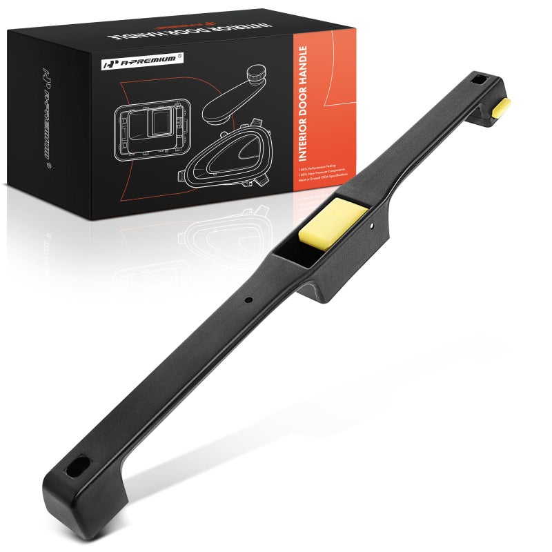 A-Premium APremium Driver or Passenger Side Interior Door Handle Compatible with Freightliner FL70 Black Housing with Yellow Lever - Image 2