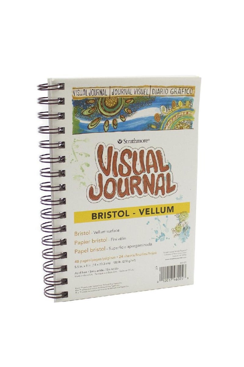 Strathmore Visual Journal Bristol Pad 270 gsmWhite24 Sheets - Image 1