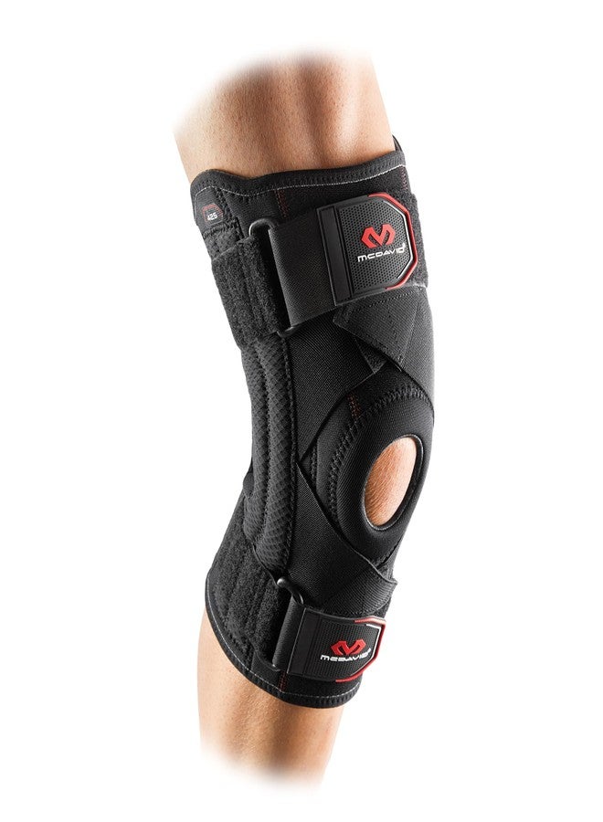 McDavid 425R Knee Support with Stays & Cross Straps - Black, XXL - Image 1