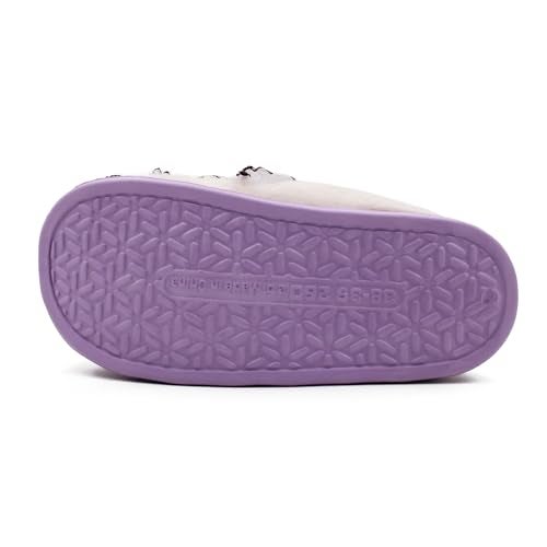 VRITRAZ Women Plush Winter Slippers | Soft Furry Warm Home Slides | Anti-Slip Indoor Comfort Wear (Purple, Size 6) - Image 3