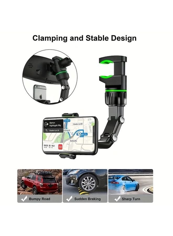 Grey Car Phone Holder Adjustable Universal Mount Multifunctional Bracket - Image 2