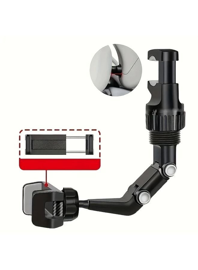 Grey Car Phone Holder Adjustable Universal Mount Multifunctional Bracket - Image 1