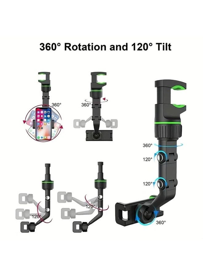 Grey Car Phone Holder Adjustable Universal Mount Multifunctional Bracket - Image 5