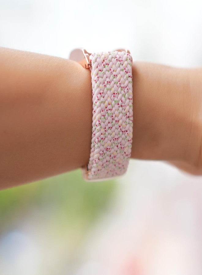 Abanen Premium Stretchy Nylon Breathable Replacement Band with Alloy Bumper for WHOOP 4.0, Elastic Wristband Adjustable with Magnetic Clasp for WHOOP 4 Activity Tracker (Pink) - Image 5