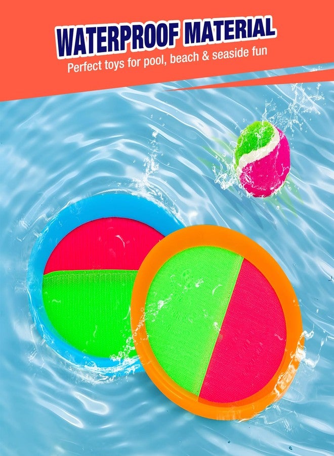 Qrooper Toss and Catch Ball Game Set - Outdoor & Indoor Activity Toys for Kids - Sticky Paddle Ball Toy for Boys Girls 3 4 5 6 7 8-12 Year Old - Great Games for Beach Pool Yard - Easter Basket Stuffers Gifts - Image 4