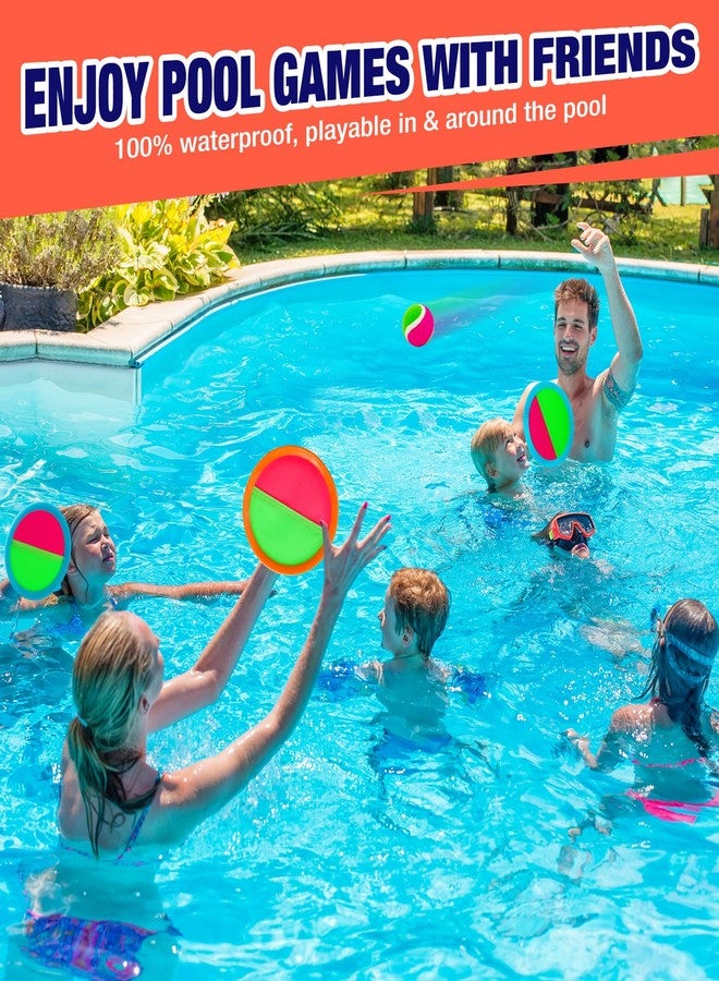 Qrooper Toss and Catch Ball Game Set - Outdoor & Indoor Activity Toys for Kids - Sticky Paddle Ball Toy for Boys Girls 3 4 5 6 7 8-12 Year Old - Great Games for Beach Pool Yard - Easter Basket Stuffers Gifts - Image 5