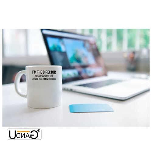 UDNAG White Ceramic Coffee/Tea Mug 'Director | I'm a Director to Save time Lets just Assume That I'm Never Wrong' Perfect for Gifting [350ml] - Image 2