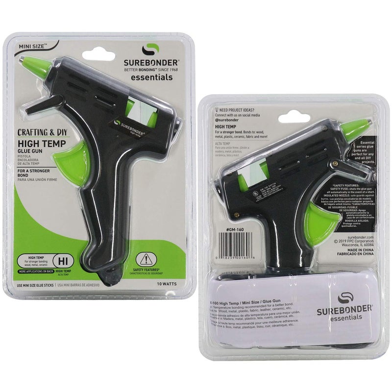 Surebonder GM-160 Compact Mini Size High-Temperature Hot Glue Gun - Ideal for Crafting - Black - Image 3