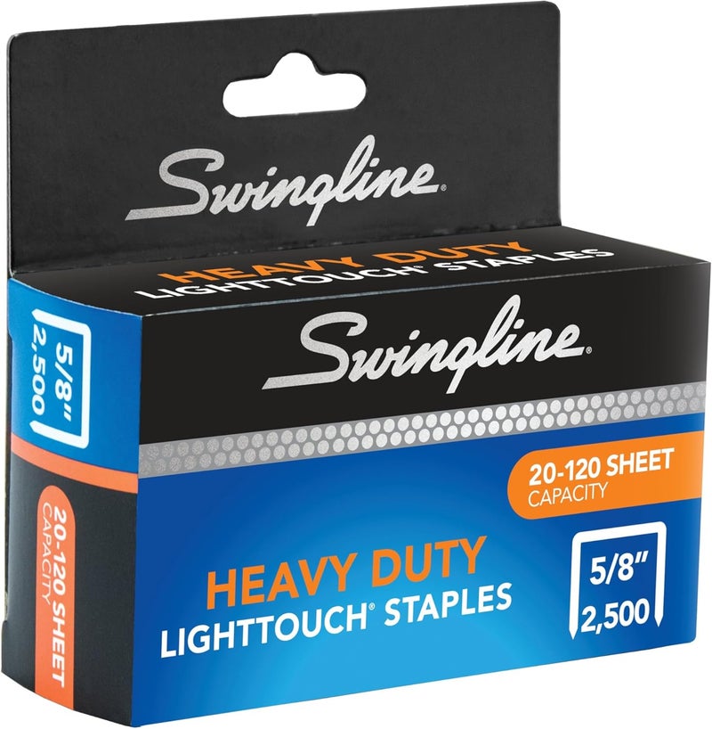 Swingline Staples, Heavy Duty, 5/8" Length, 20-120 Sheet Capacity, 100/Strip, 2500/Box, 1 Pack, Light Touch (90009) Flexible purchase choices - Image 5