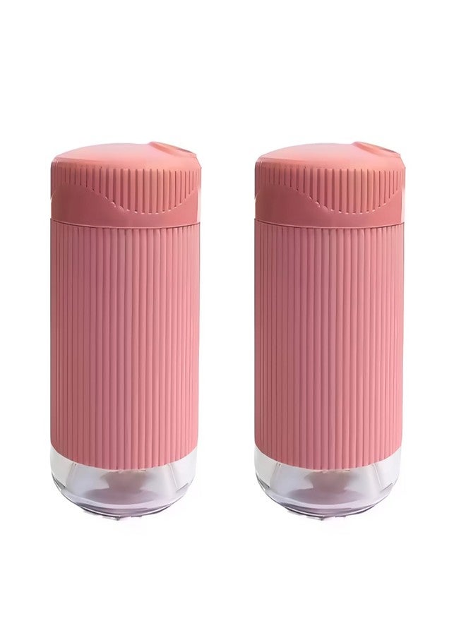 DMDENTSalt & Pepper Shaker Set Durable, Easy-to-Refill, Modern Design Perfect for Kitchen Dining Table Office Restaurant Hotel (2, Linoo - Rose Pink) - Image 1