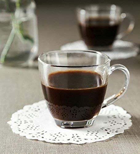 WOX MOX WOX MOX Tea and Coffee Cup Set 6 Pieces Clear 190ML  - Image 1