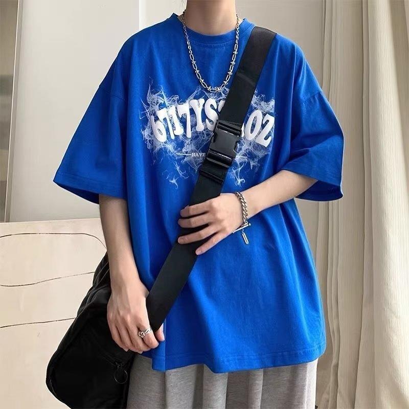 Simple T-Shirt Men'S Summer High Street Trendy Brand Loose Half-Sleeve Design Sense Niche Ins All-Match Trendy Short-Sleeve Top - Image 5