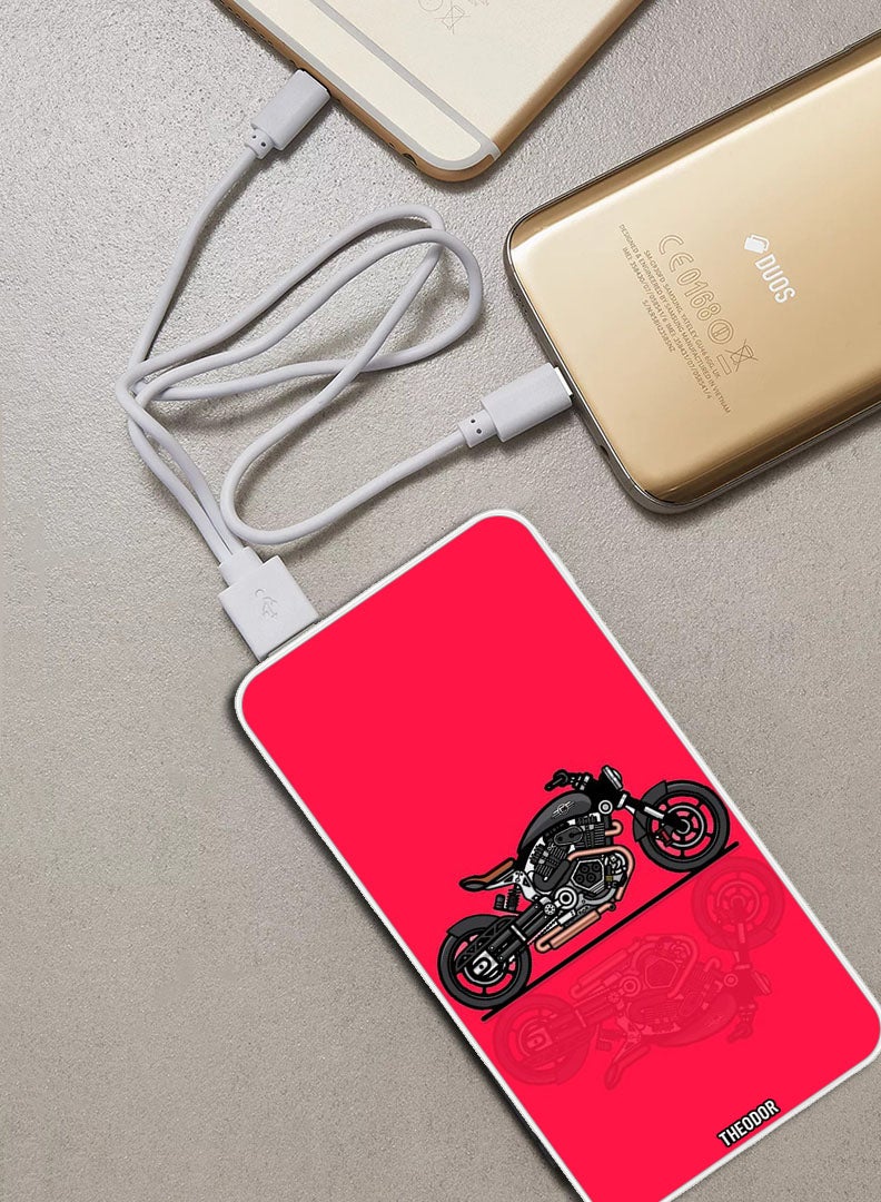 Theodor 10,000 mAh Super Fast Charging Ultra Compact Power Bank with Quick Charge & Power Delivery, Portable Charger For iPhone and Android Sports Bike  - Image 2