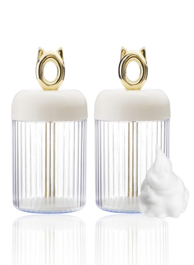SNOMEL SNOMEL 2 Pcs Marshmallow Whip Maker Skin Care, Deep Cleaning Foam Maker for Face Wash, Quick & Rich Facial Cleanser Foam Cup, Cream Bubble Foamer Maker Cleansing Tool for Home Travel (White - Image 1