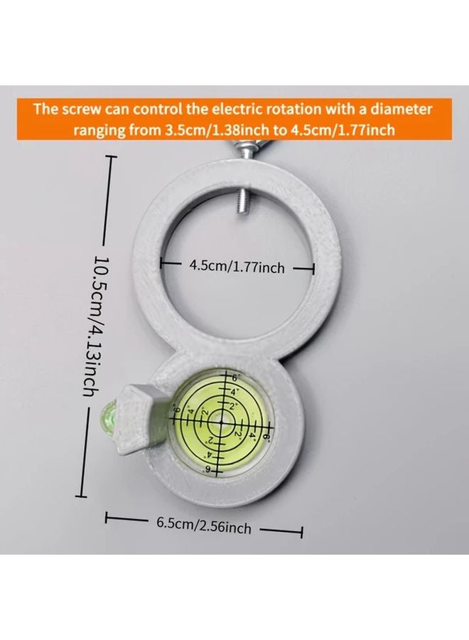 Grey Drill Angle Gauge With Bubble Level And Angle Guide For Woodworking DIY - Image 3