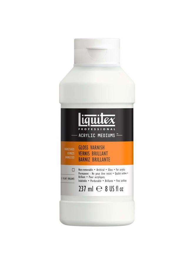 Liquitex Professional Gloss Varnish, 237ml (8-oz) - Image 1
