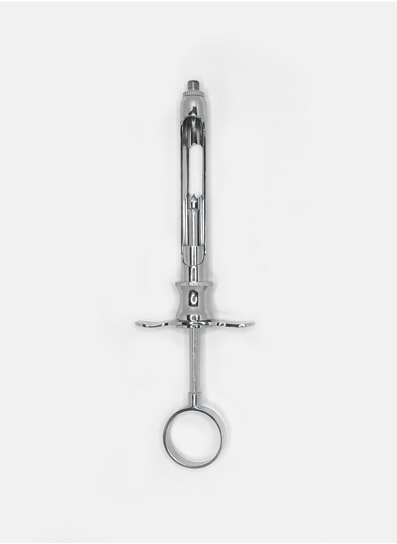 Stainless Steel Diamond Tip Syringe - 1.8mL Capacity with Reusable and Autoclavable