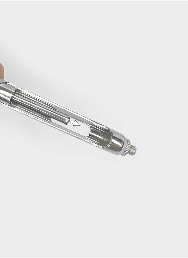 Stainless Steel Diamond Tip Syringe - 1.8mL Capacity with Reusable and Autoclavable