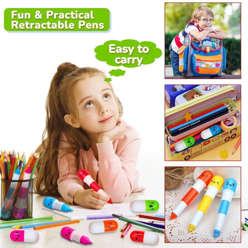 AMENON 28 Pack Easter Basket Stuffers, Retractable Pens Transform Novelty Pen for Kids Class Prizes Easter Gifts Classroom Exchange Boys Girls Easter Stationery Party Favor Easter Basket Stuffer Fillers - Image 4