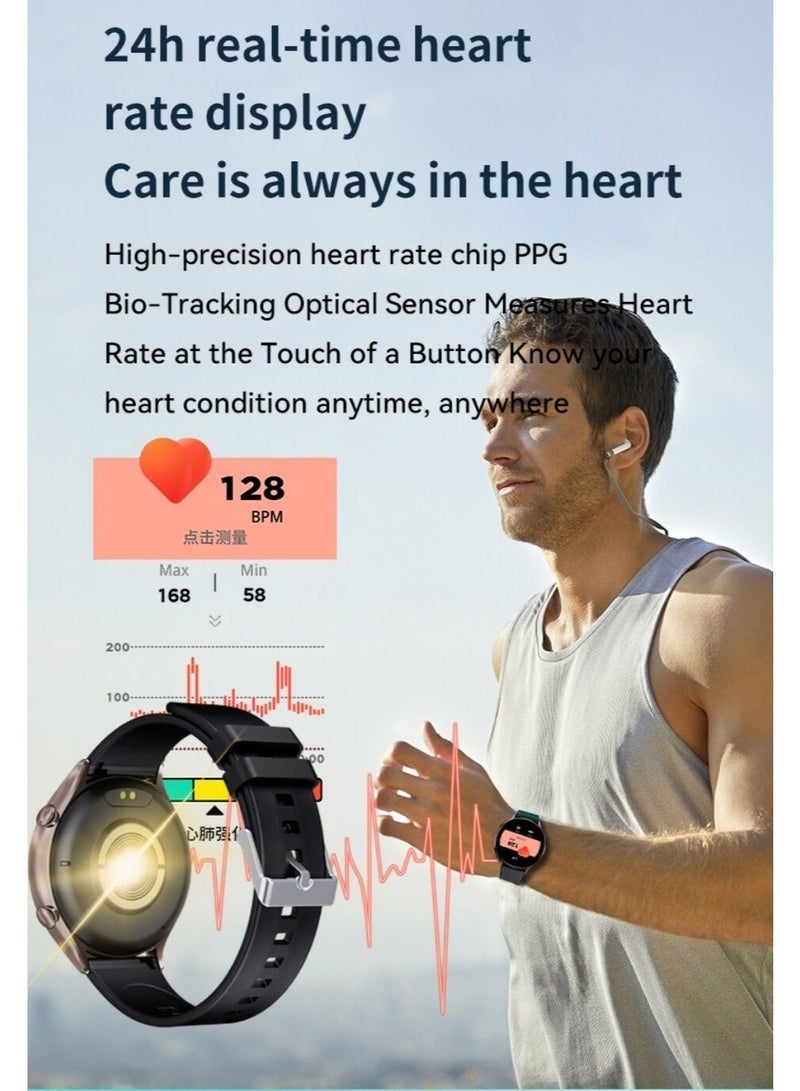 iOsuite Prime 1 Smart Watch with Bluetooth Calling, 1.46” HD Display, Heart Rate & Sleep Monitor, IP68 Waterproof Fitness Tracker, Multi-Sport Modes, Compatible with Android & iOS – Black (X19 Max) - Image 5
