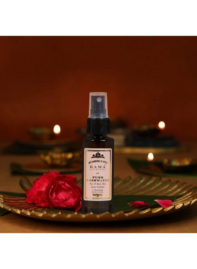 Kama Ayurveda Pure Rose 50Ml And Turmeric And Myrrh Skin Brightening Soap 125G - Image 4