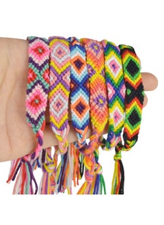 obmwang 16 Pieces Nepal Woven Friendship Bracelets Adjustable Braided Bracelets With A Sliding Knot Closure For Women And Men  - Image 4
