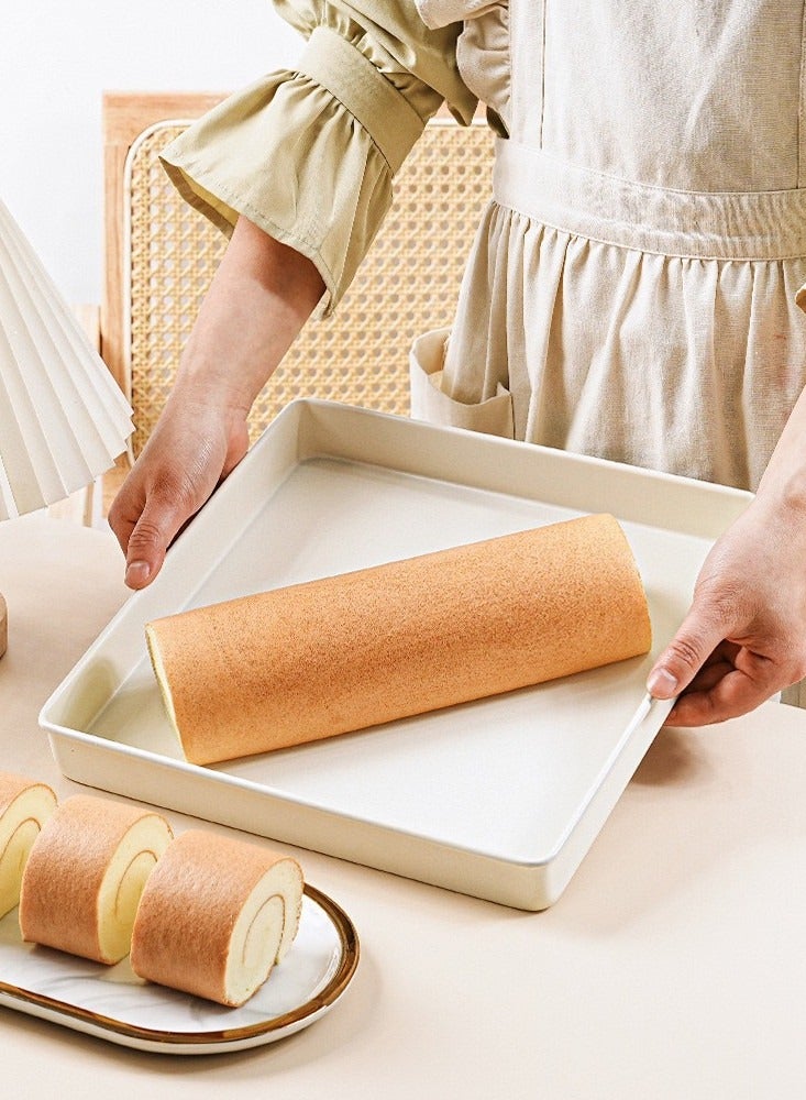 28 * 28 سم مربع الخبز وعاء ورقة الكربون الصلب طباخ غير لاصق علبة ميكروويف فرن وعاء الكوكيز علبة الخبز اكسسوارات الخبز - Image 1