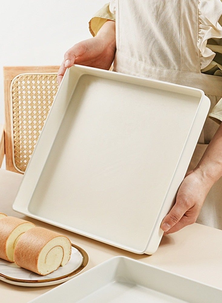 28 * 28 سم مربع الخبز وعاء ورقة الكربون الصلب طباخ غير لاصق علبة ميكروويف فرن وعاء الكوكيز علبة الخبز اكسسوارات الخبز - Image 3
