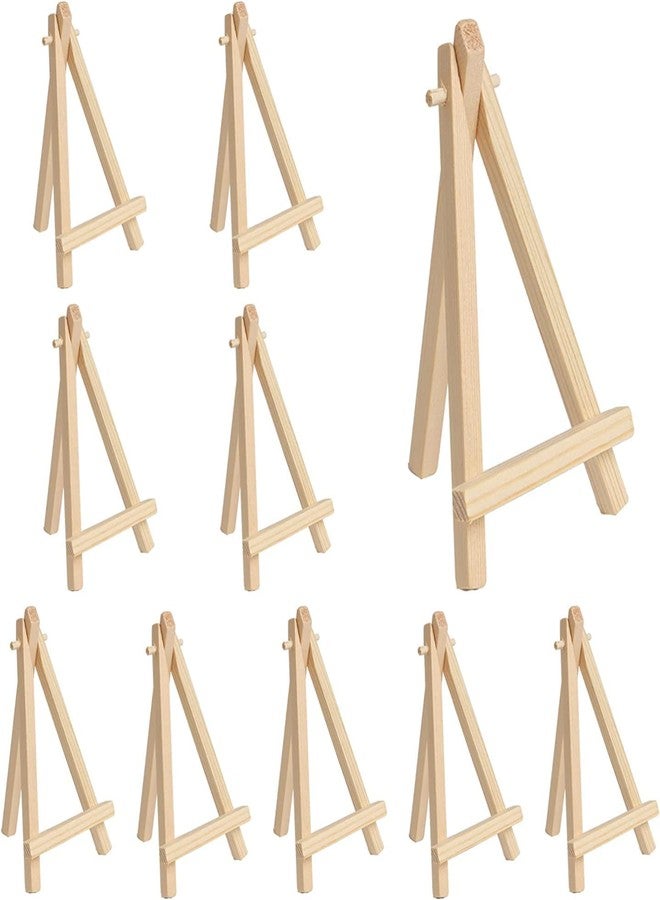 53 Arts 53ARTS Wooden Mini Easel 4Inch Stand for Painting & Display Purposes (Set of 10) - Small 4" Handmade Canvas Stand for Painting, Presentations and Display Purpose - Image 1