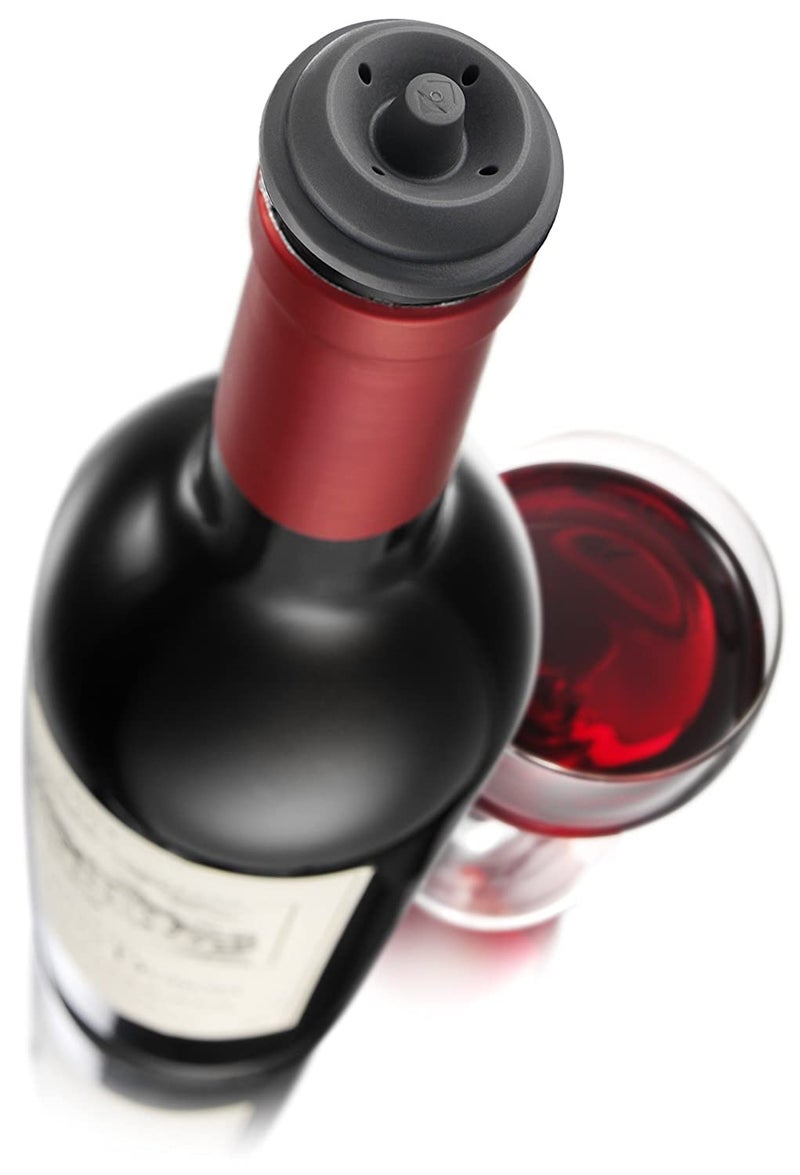 Verana Wine Saver Vacuum Pump with 1 Silicone Wine Stoppers, Black, Fits Most Bottles, Keeps Wine Fresh Up to 10 Days - Image 4