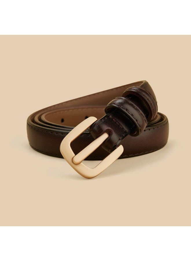 SAFIYA Qixi Festival Gift】2025 New Two-layer Cowhide Belt For Women, Jeans Belt With Pin Buckle - Image 4