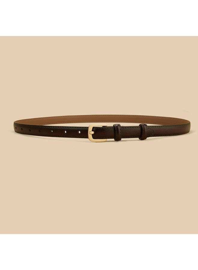 SAFIYA Qixi Festival Gift】2025 New Two-layer Cowhide Belt For Women, Jeans Belt With Pin Buckle - Image 3