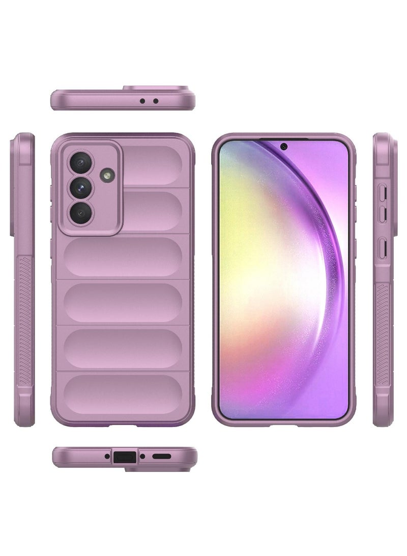 Phone case cover Magic Shield TPU + Silicone Shockproof Phone Case For   Samsung Galaxy A56 /Samsung Galaxy A36 (Purple) - Image 2