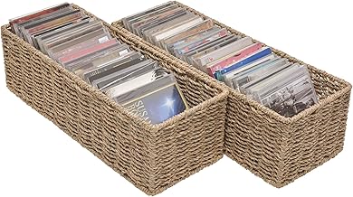 StorageWorks Seagrass Woven Storage Basket, Bathroom Storage Organizer Basket, Toilet Paper Basket, Storage Basket for - Image 1